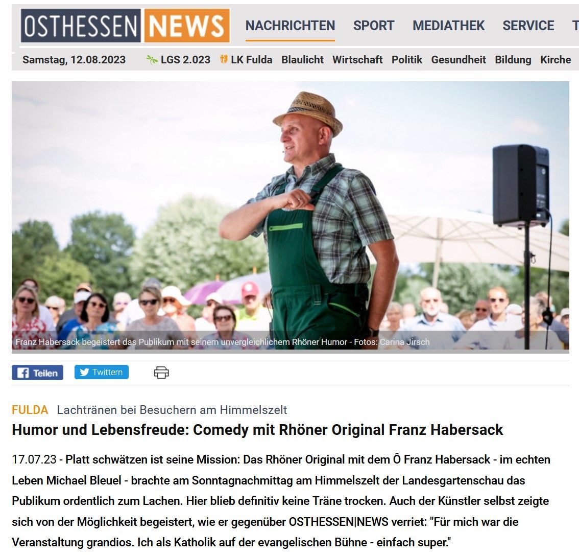 Comedy mit Rhöner Original Franz Habersack